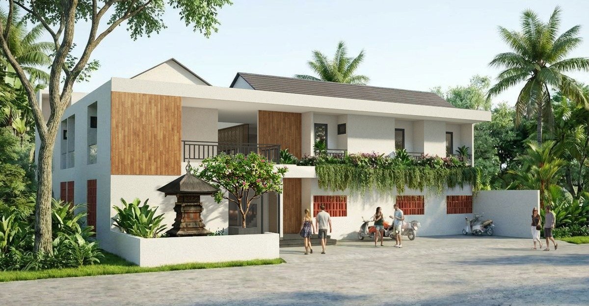 HAVN building facade, left-side view photo